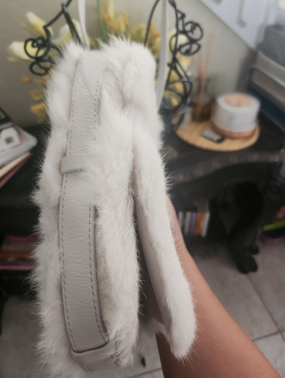 Juicy Couture vintage REAL Rabbit Fur crossbody bag - Picture 4 of 9